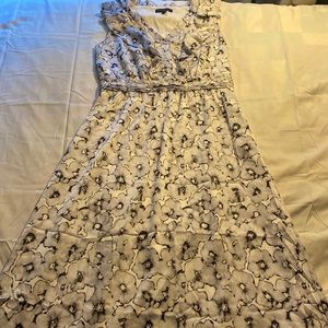 Banana Republic Ruffle Neckline Maxi Dress